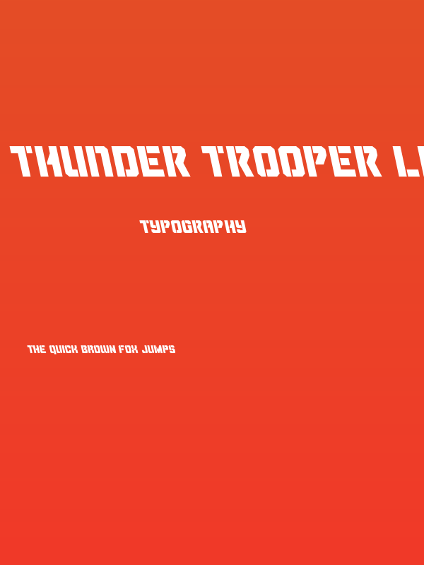 Thunder Trooper Leftalic Poster