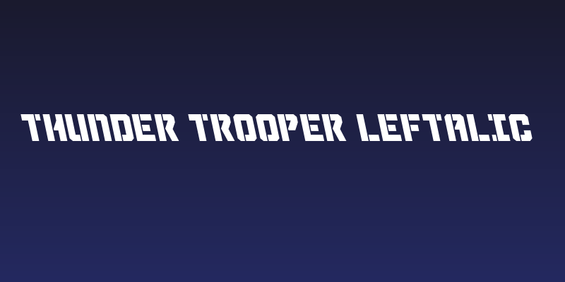 Thunder Trooper Leftalic Social Header