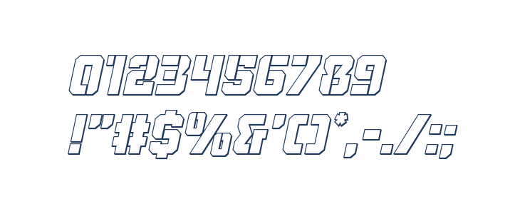 Thunder Trooper Outline Italic Other Characters
