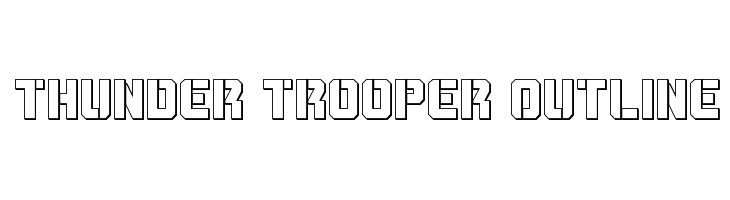 Thunder Trooper Outline  नि: शुल्क फ़ॉन्ट्स डाउनलोड