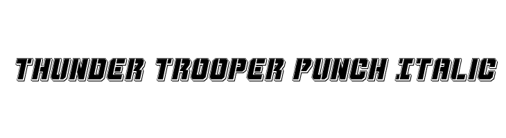 Thunder Trooper Punch Italic  لخطوط تنزيل