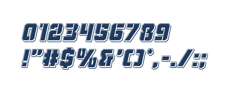 Thunder Trooper Punch Italic Other Characters