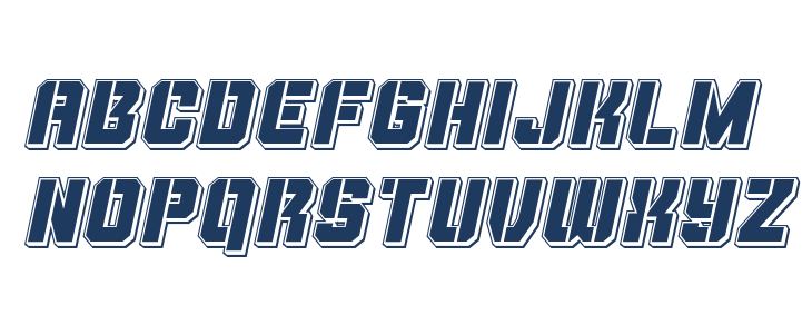 Thunder Trooper Punch Italic Lowercase