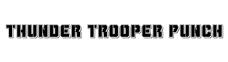 Thunder Trooper Punch  Frei Schriftart Herunterladen