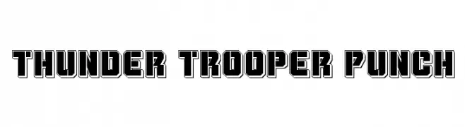 Thunder Trooper Punch  नि: शुल्क फ़ॉन्ट्स डाउनलोड