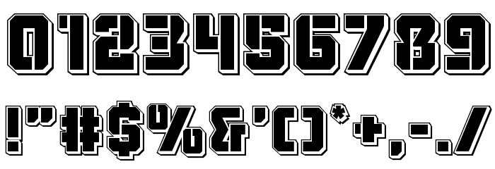 Thunder Trooper Punch Font OTHER CHARS