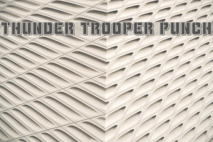 Thunder Trooper Punch Font examples