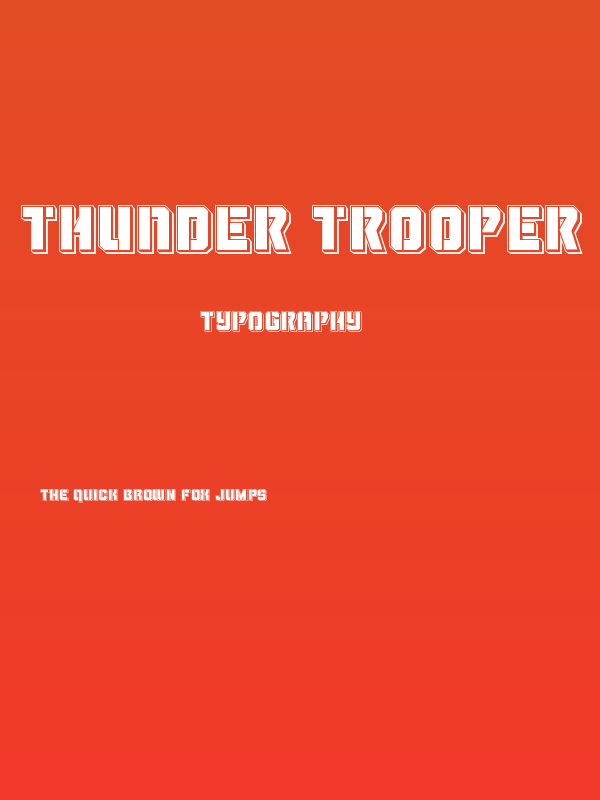 Thunder Trooper Punch Poster