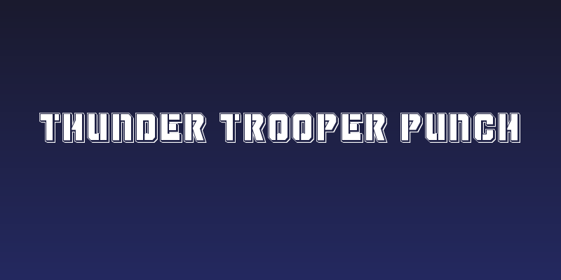 Thunder Trooper Punch Social Header