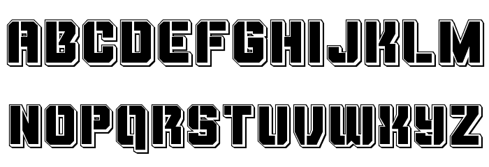 Thunder Trooper Punch Font LOWERCASE