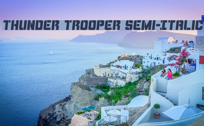 Thunder Trooper Semi-Italic Example 3