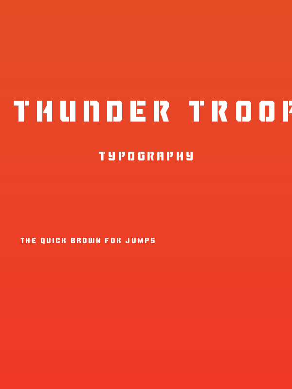Thunder Trooper Title Poster