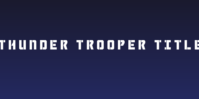 Thunder Trooper Title Social Header