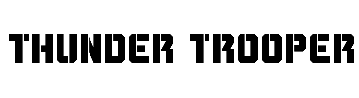 Thunder Trooper  Fuentes Gratis Descargar