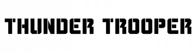 Thunder Trooper  नि: शुल्क फ़ॉन्ट्स डाउनलोड