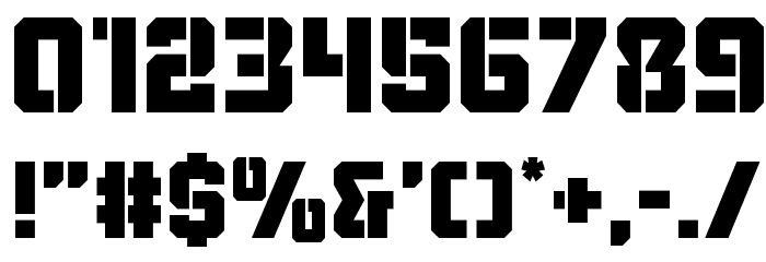 Thunder Trooper Font OTHER CHARS