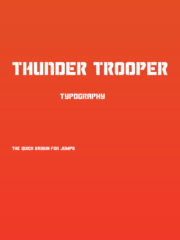 Thunder Trooper Poster
