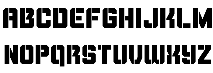 Thunder Trooper Font LOWERCASE