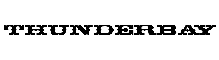 ThunderBay Font