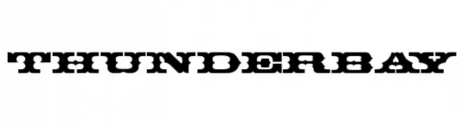 ThunderBay  Frei Schriftart Herunterladen