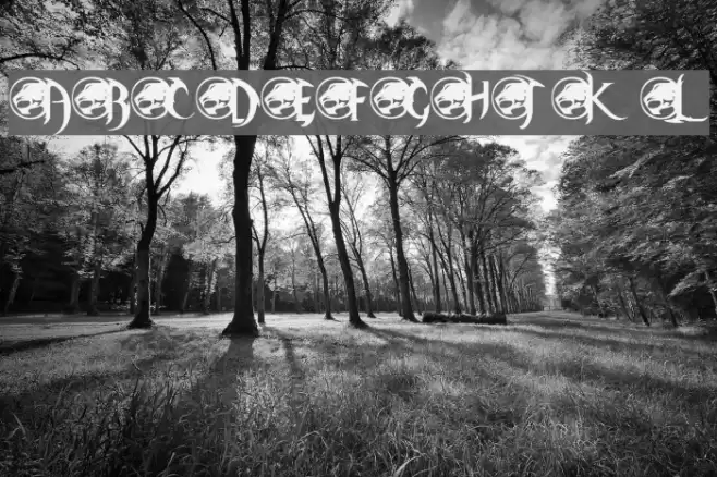 ThunderCaps Font examples