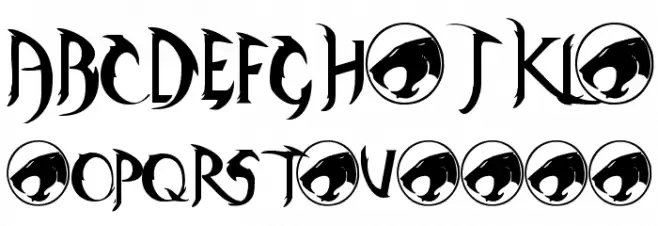 ThunderCats Schriftart Groß