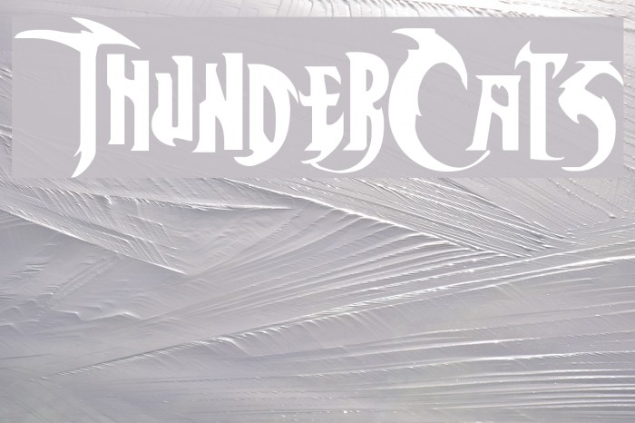 ThunderCats Font examples