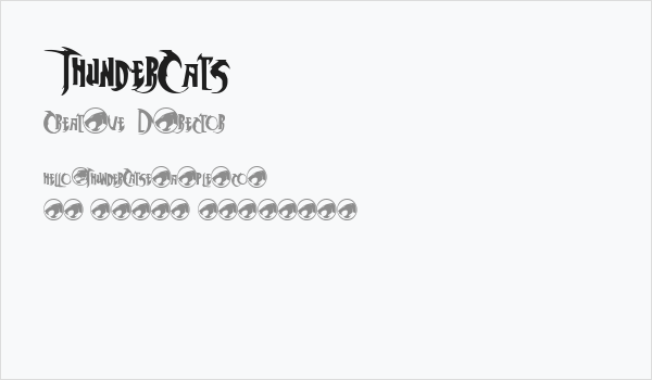 ThunderCats Business Card