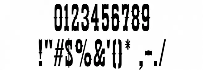 Thunderbird Font OTHER CHARS