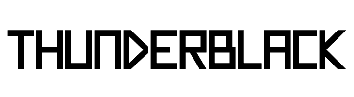 Thunderblack  免费字体下载