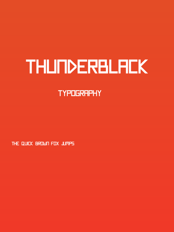 Thunderblack Poster