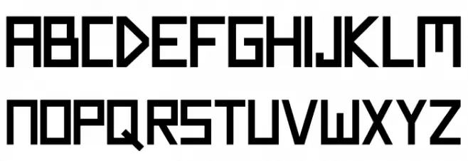 Thunderblack Caratteri MINUSCOLO