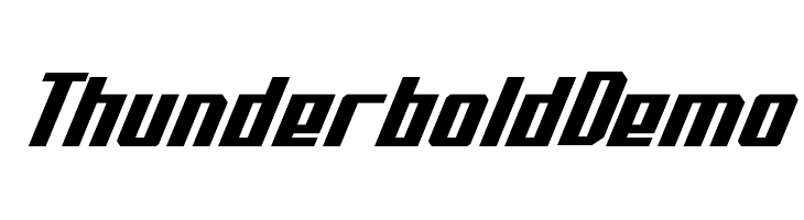 Thunderbold Demo لخطوط تنزيل