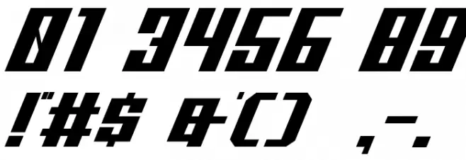 Thunderbold Demo Шрифта ДРУГИЕ символов