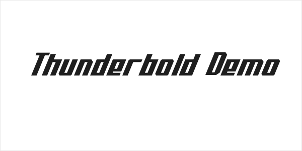Thunderbold Demo Logo