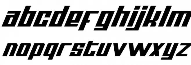 Thunderbold Demo Schriftart Kleinbuchstaben