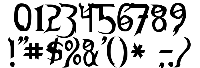 Thundercats Normal Font OTHER CHARS