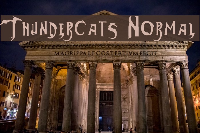 Thundercats Normal Font examples