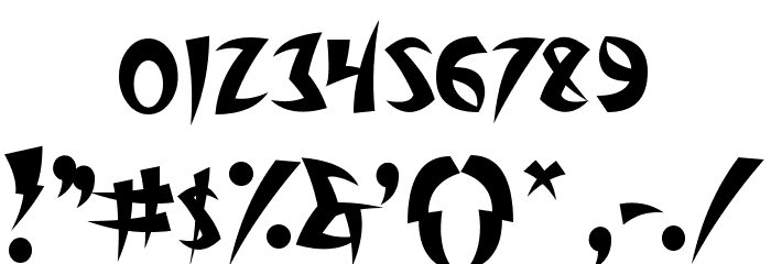Thundercover Font OTHER CHARS