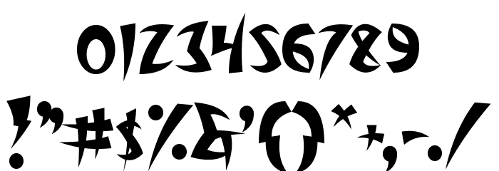 Thundercover Font OTHER CHARS