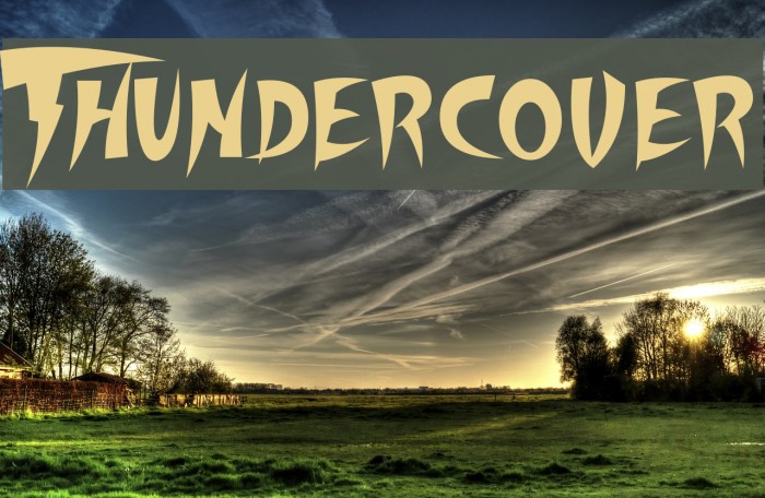 Thundercover Font examples