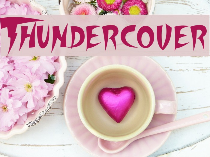 Thundercover Font examples