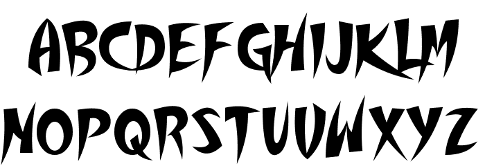 Thundercover Font LOWERCASE