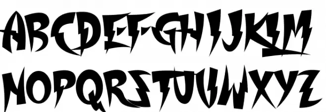 Thundercover Шрифта ВЕРХНИЙ