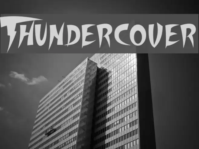 Thundercover Font examples