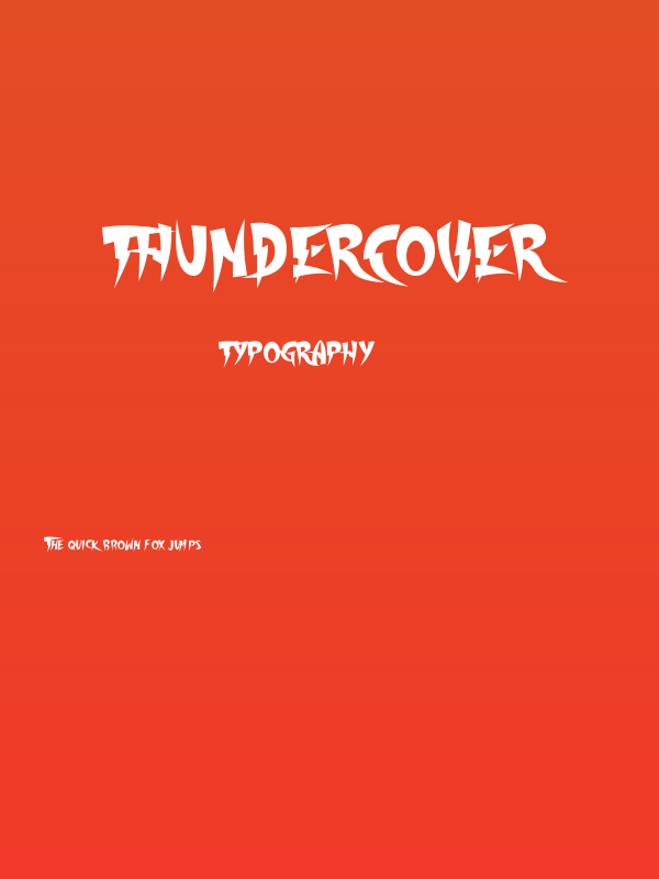Thundercover Poster