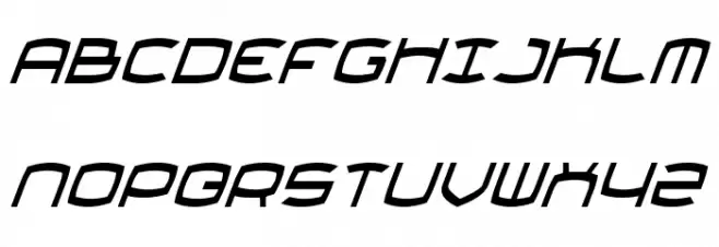 Thundergod Condensed Italic Fonte MAIÚSCULAS