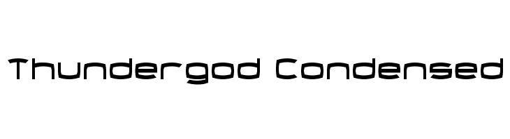 Thundergod Condensed  Frei Schriftart Herunterladen