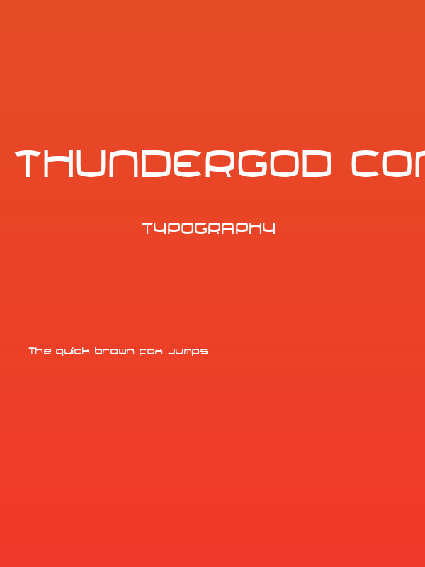 Thundergod Condensed Poster