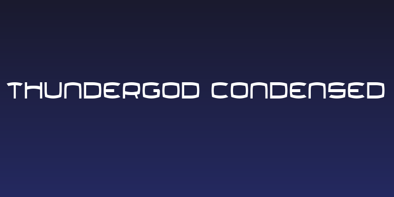 Thundergod Condensed Social Header